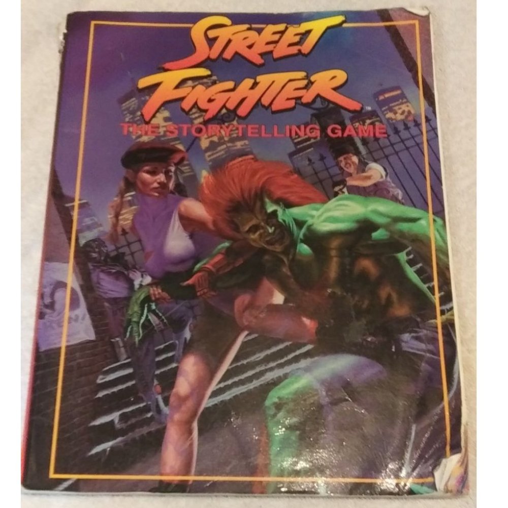 1994 Street Fighter The Storytelling Game Core Book RPG, rare vintage! No writin